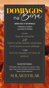 Almoço com cultura - Carlos Tê e Rui David Solar de Vilar